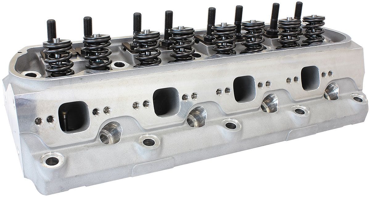 Aeroflow Performance 2.10" x 1.25" Intake Port, 1.35" x 1.35" Exhaust Port Aeroflow Complete Small Block Ford Windsor 289-351 185cc Aluminium Cylinder Heads with 58 SR