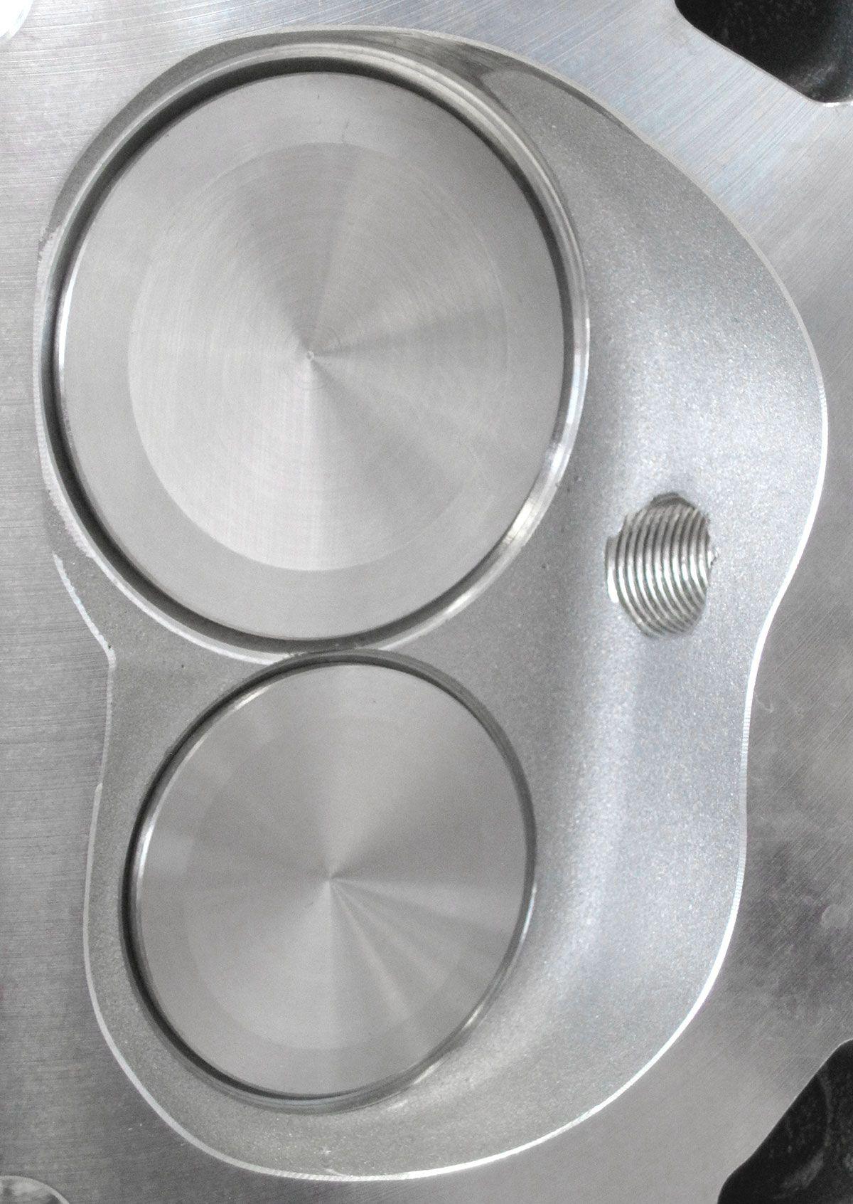 Aeroflow Performance 2.21" x 1.30" Intake Port, 1.42" x 1.53" Exhaust Port Aeroflow Complete Small Block Chev 327-350-400 212cc Aluminium Cylinder Heads with 66cc C SR