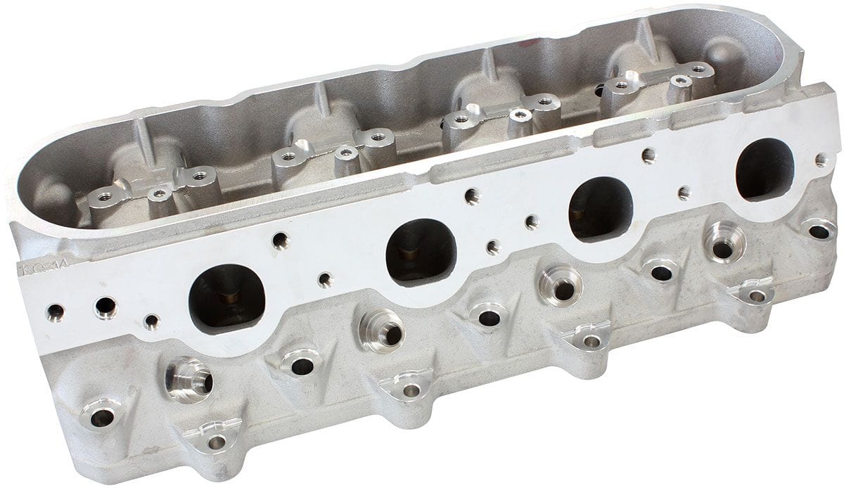 Aeroflow Performance 2.60" x 1.28" Intake Port, 1.47" x 1.64" Exhaust Port Aeroflow Bare GM LS3 4 Bolt 276cc Aluminium Cylinder Heads with 70cc Chamber (Pair) AF95- SR