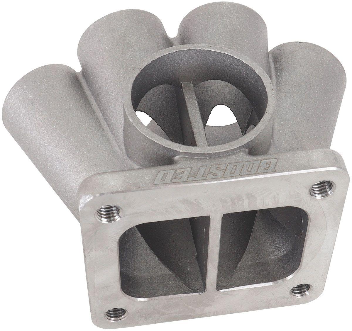 Aeroflow Performance 54mm I.D Wastegate, Cast 304 Aeroflow 6 into 1 Oval Turbo Merge Collector, T4 Twin Entry Flange AF8377-1000 SR