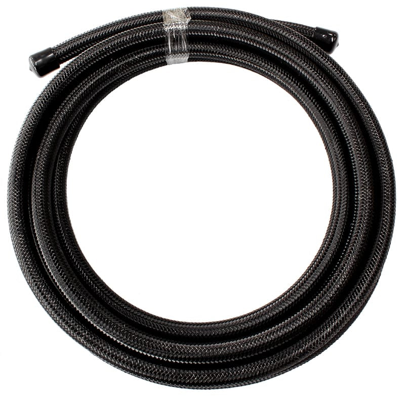 Aeroflow Performance 6 Metre Length Aeroflow 100 Series Black Stainless Steel Braided Hose -4AN AF100-04-6MBLK SR