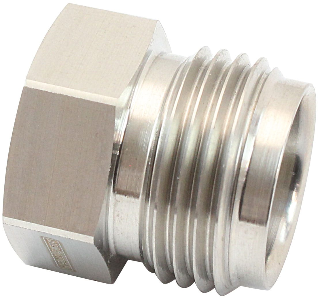 Aeroflow Performance #8 MALE WELD ON NUT A/C S/S (AFFCW-08M) SR