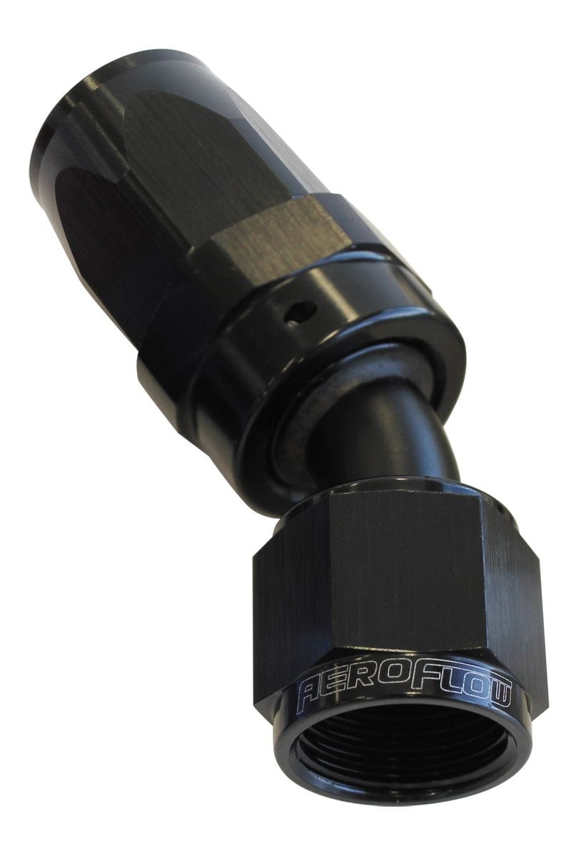 Aeroflow Performance Aeroflow 16 / Black 100 Series Taper 30° Swivel Hose End. Suit 100 & 450 Series Hose SR