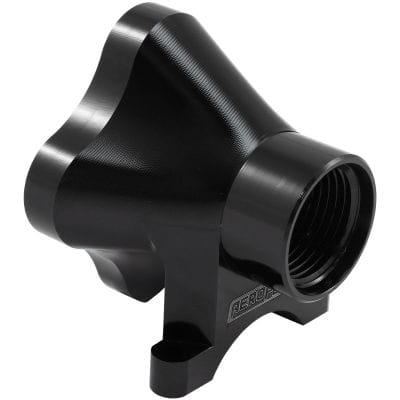Aeroflow Performance Aeroflow 5 Port Inline Distribution Block - Black Finish - AF936-12-08BLK SR