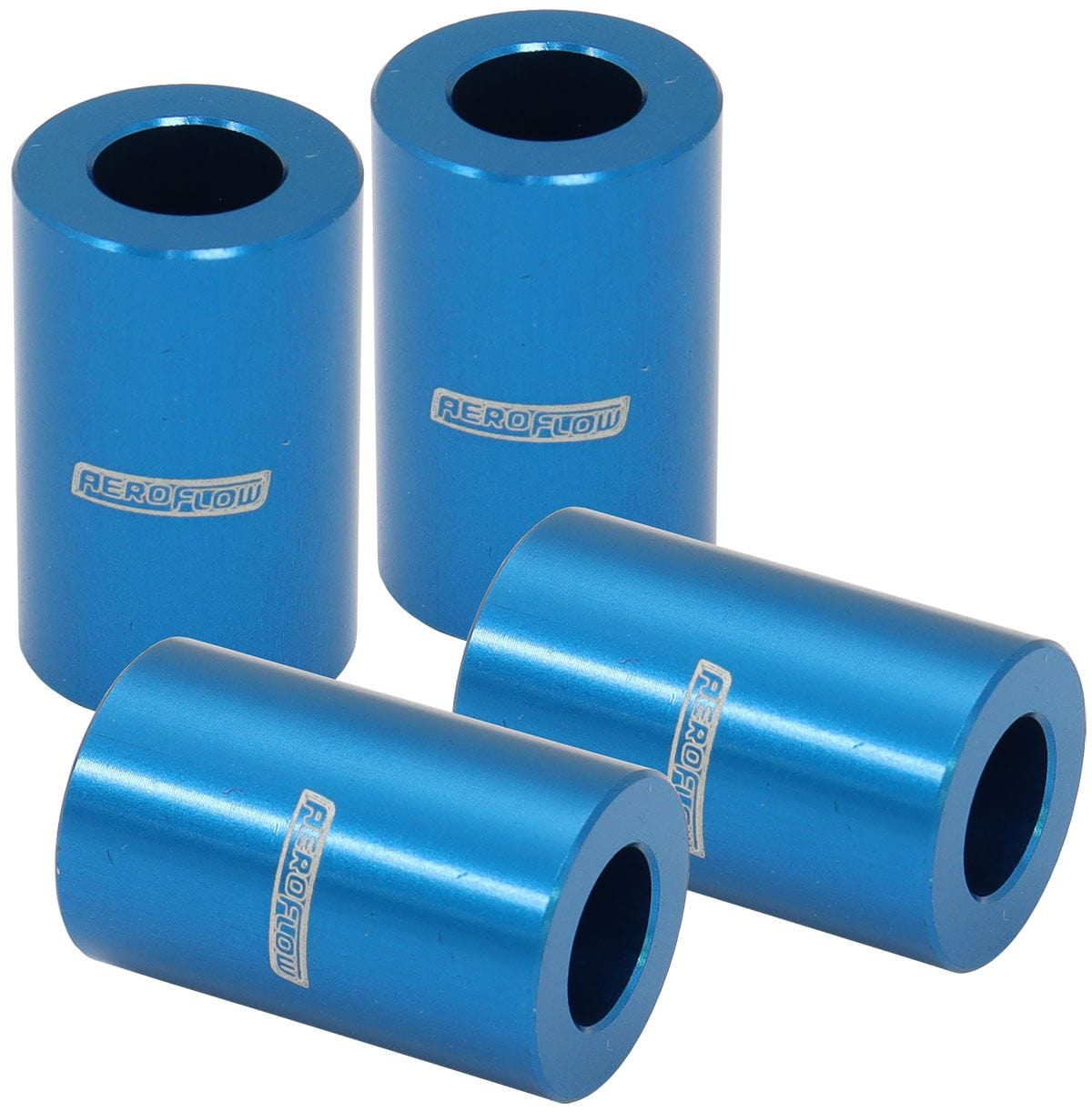 Aeroflow Performance Aeroflow Aeroflow Billet Aluminium Bolt Spacers, Silver (AF64-4378) SR