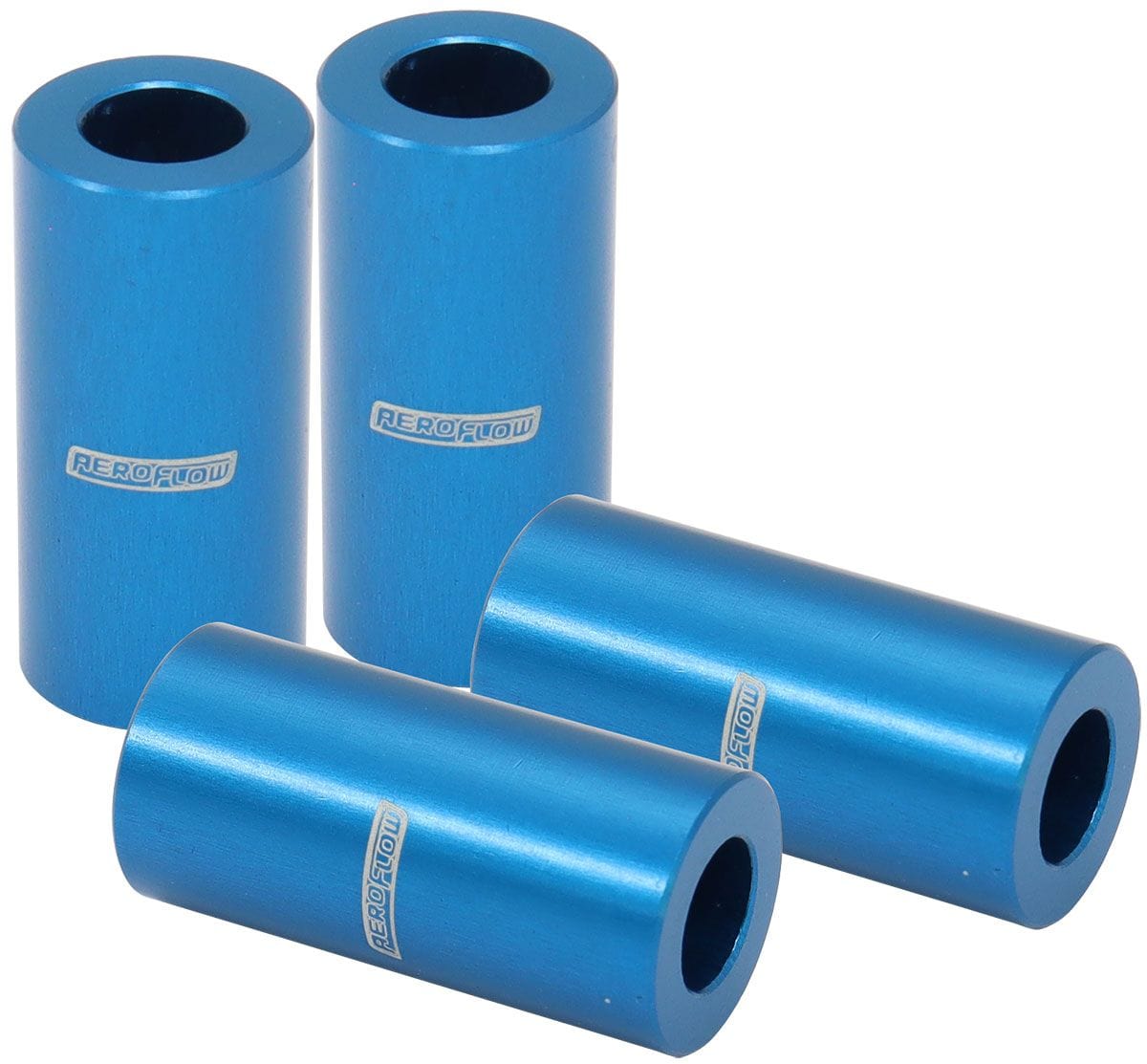 Aeroflow Performance Aeroflow Aeroflow Billet Aluminium Bolt Spacers, Silver (AF64-4379) SR