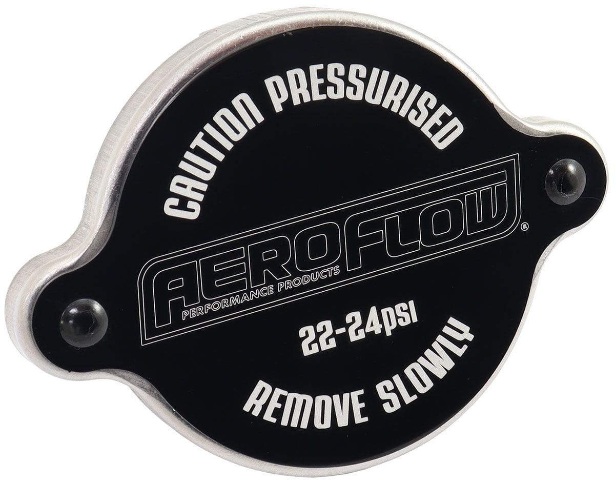 Aeroflow Performance Aeroflow Aeroflow Large Radiator Cap - Black (AF64-5045BLK) SR