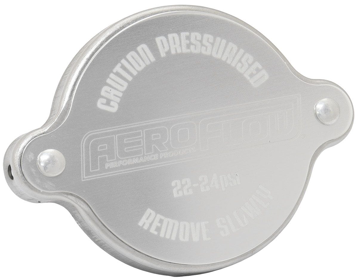 Aeroflow Performance Aeroflow Aeroflow Large Radiator Cap - Silver (AF64-5045S) SR