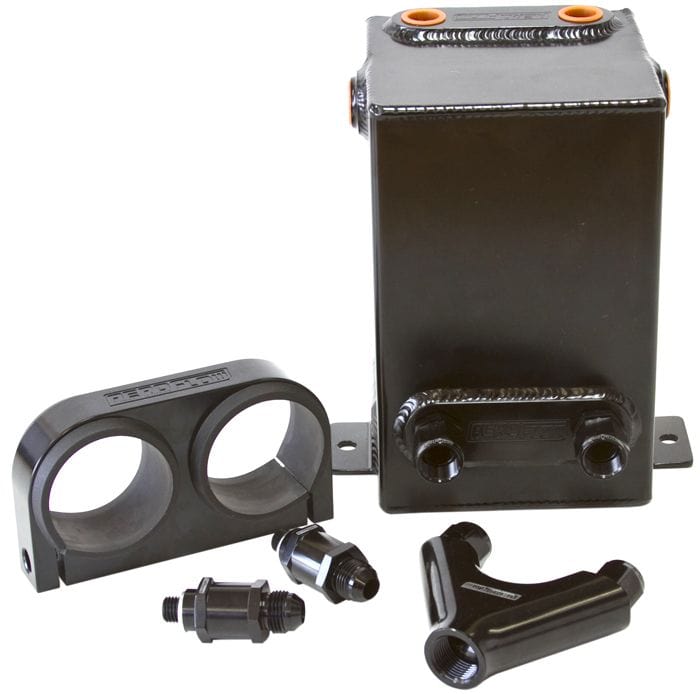Aeroflow Performance Aeroflow Black Dual EFI Pump Surge Tank Kit SR