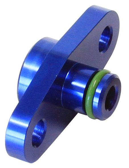Aeroflow Performance Aeroflow Blue Fuel Rail Adapter AF64-2064
 Suit Subaru, Nissan, Mazda with 32.5mm Centres SR