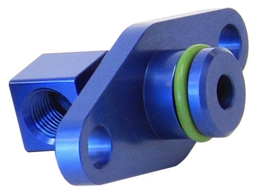 Aeroflow Performance Aeroflow Blue Fuel Rail Adapter AF64-2067
 Suit Subaru Sti EJ25 2008-on SR