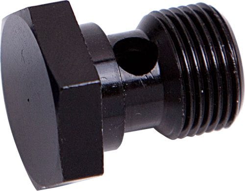 Aeroflow Performance Aeroflow Fittings 1/2" -20 / Black Alloy Banjo Bolts - Mulitple Sizes SR