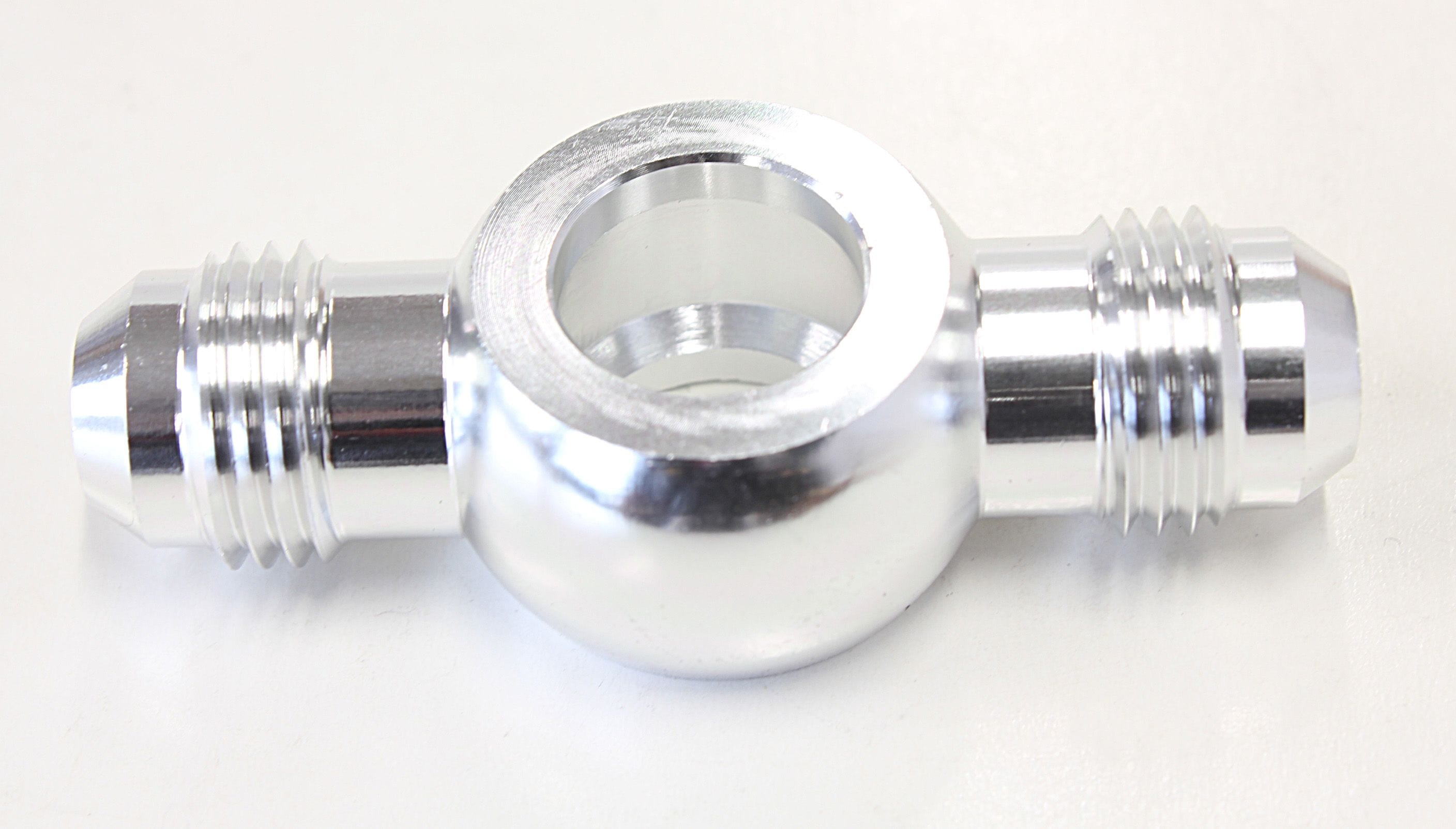 Aeroflow Performance Aeroflow Fittings 1/2" to Double 6AN / Silver Straight Banjo to Male AN Fitting  1/2" Banjo  AF721 SR