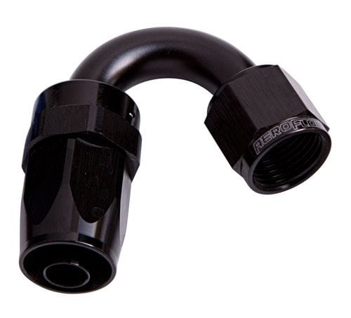 Aeroflow Performance Aeroflow Fittings 10 / Black 100 Series Taper 150° Swivel Hose End AF105 SR