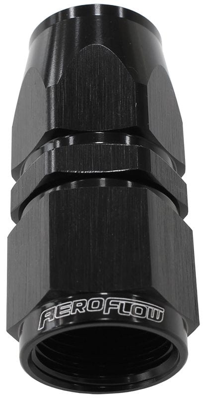 Aeroflow Performance Aeroflow Fittings 12 / Black 200 / 570 Series PTFE Straight Hose End AF201 SR