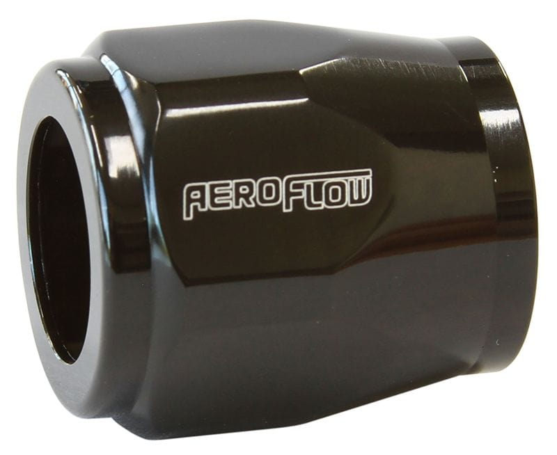 Aeroflow Performance Aeroflow Fittings 14 / Black Hex Hose Finisher Multiple Sizes - AF150 SR