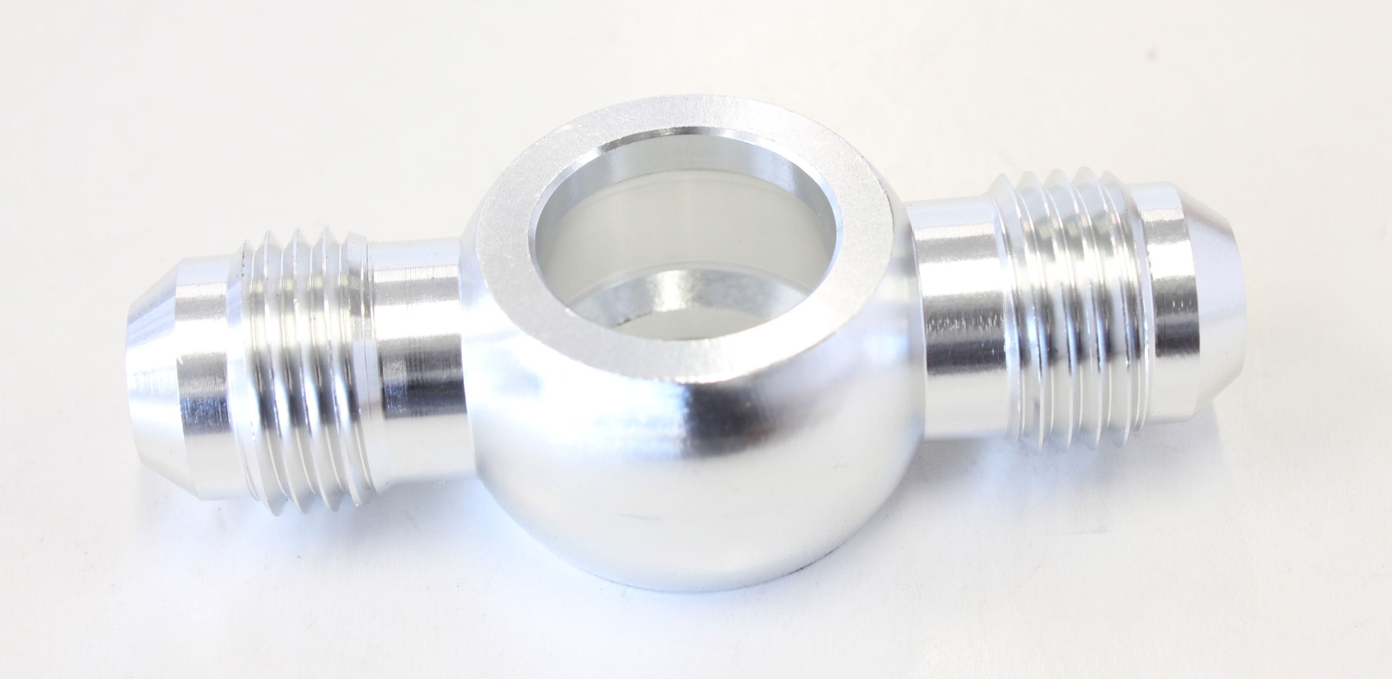 Aeroflow Performance Aeroflow Fittings 14mm to Double 6AN / Silver Alloy & Stainless AN Banjo Fittings 14mm SR