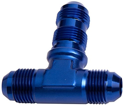 Aeroflow Performance Aeroflow Fittings 16AN / Blue Bulkhead AN Tee AF834 SR