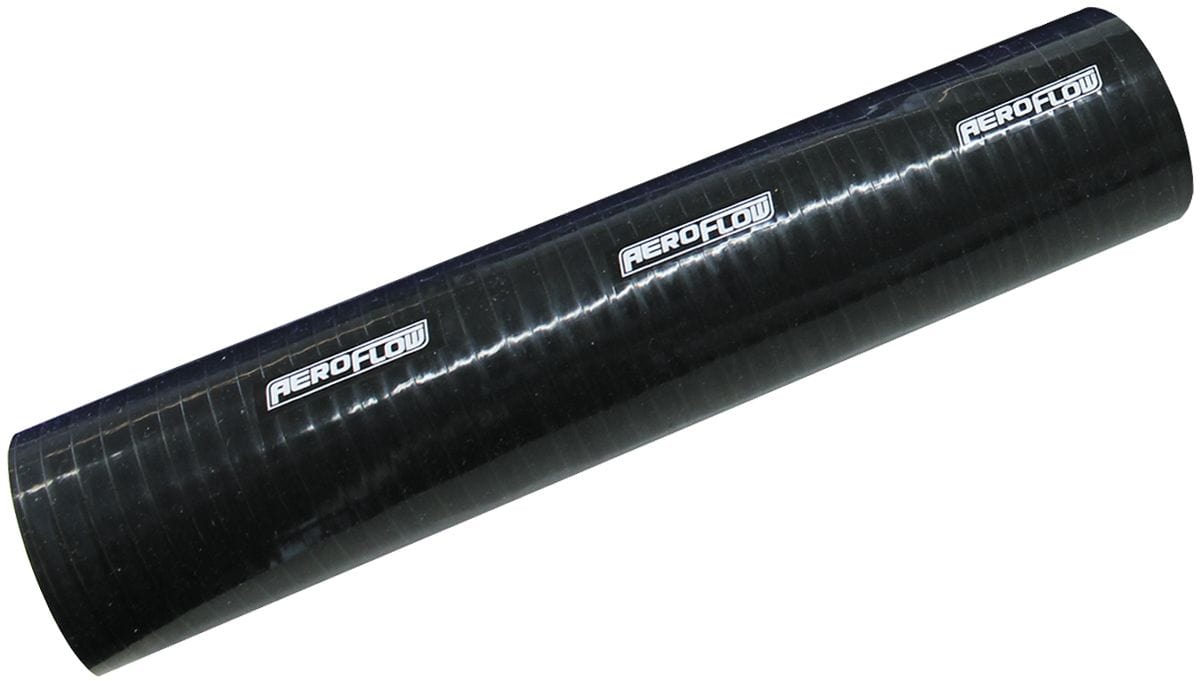 Aeroflow Performance Aeroflow Fittings 300mm / 3-1/4" (82mm) I.D Gloss Black Straight Silicone Hose AF9201
 3" (76mm) Length. 3-Ply, 11/64"(4.5mm) Wall Thickness SR