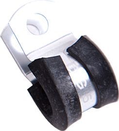 Aeroflow Performance Aeroflow Fittings 5 / 8 / Silver Cushioned P-Clamps AF158 SR