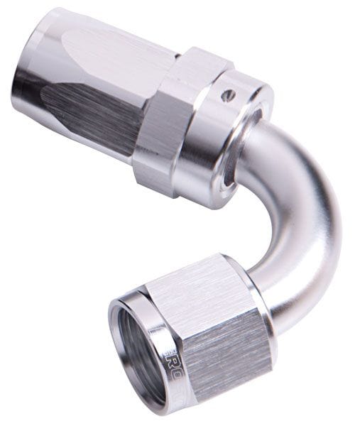Aeroflow Performance Aeroflow Fittings 6 / Silver 100 Series Taper 120° Swivel Hose End AF104 SR