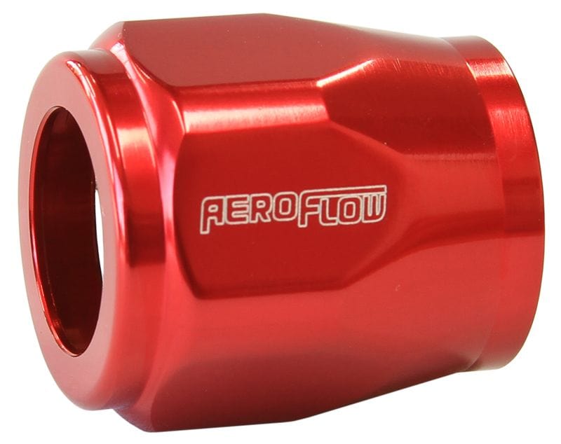 Aeroflow Performance Aeroflow Fittings 8 / Red Hex Hose Finisher Multiple Sizes - AF150 SR