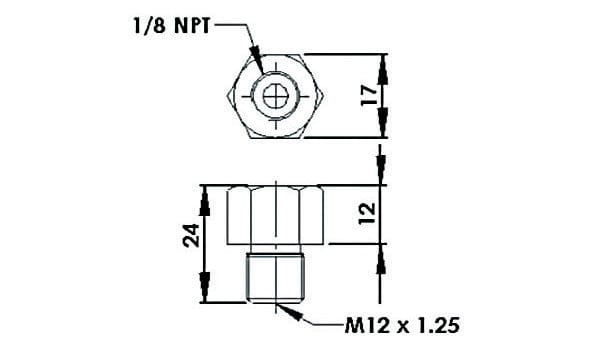 Aeroflow Performance Aeroflow Fuel Rail Adapter AF64-2063
 Suit Mazda RX-7, Toyota MR2, Celica GT4 SR