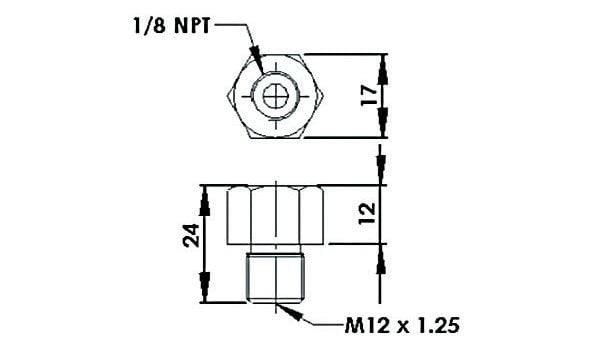 Aeroflow Performance Aeroflow Fuel Rail Adapter AF64-2063
 Suit Mazda RX-7, Toyota MR2, Celica GT4 SR