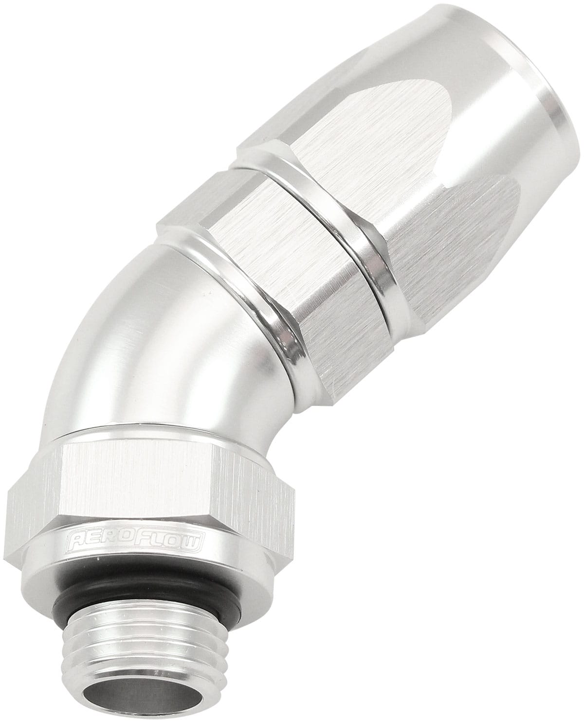 Aeroflow Performance Aeroflow ORB Taper Swivel 45° Hose End -6 ORB to -6AN SR