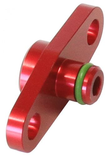 Aeroflow Performance Aeroflow Red Fuel Rail Adapter AF64-2065
 Suit Toyota, Subaru with 40mm Centres SR