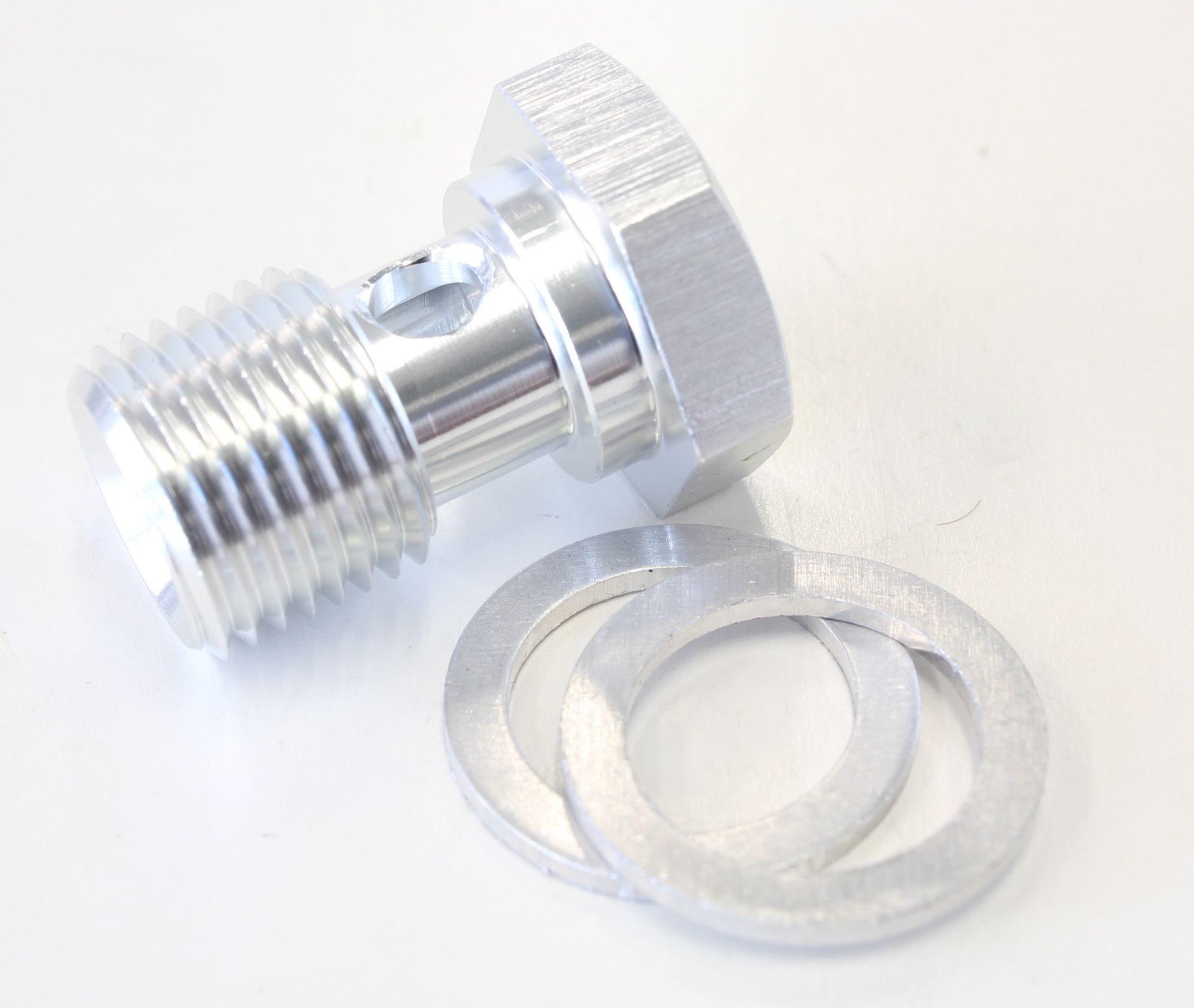 Aeroflow Performance Aeroflow Silver Alloy Banjo Bolt M16 x 1.5 AF713 SR