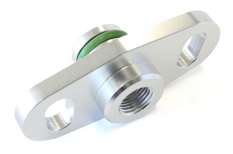 Aeroflow Performance Aeroflow Silver Fuel Rail Adapter AF64-2066
 Suit Mitsubishi 16mm Seal & 37-40mm Centres SR