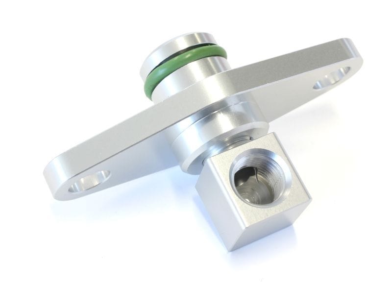 Aeroflow Performance Aeroflow Silver Fuel Rail Adapter AF64-2067
 Suit Subaru Sti EJ25 2008-on SR