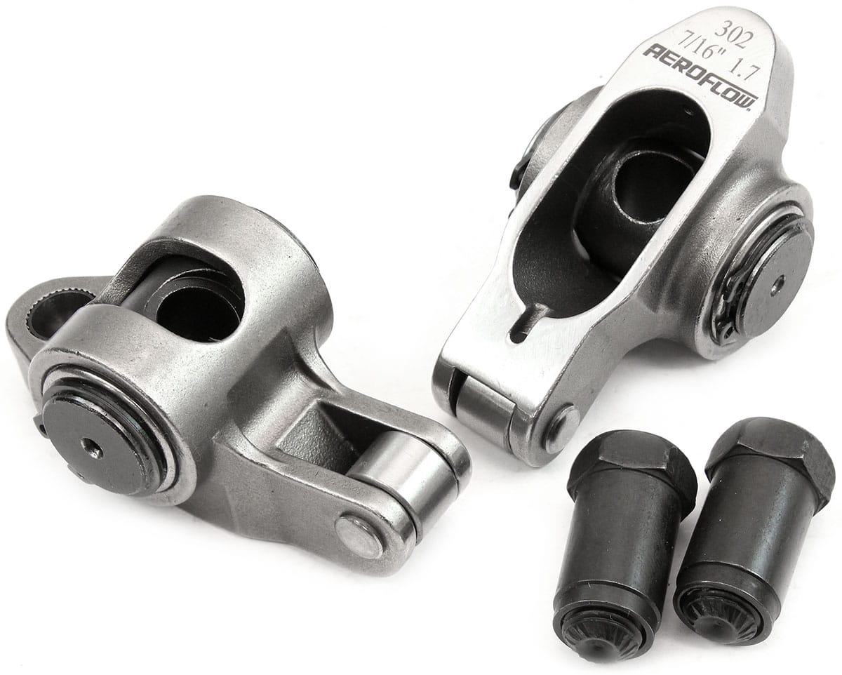 Aeroflow Performance Aeroflow Small Block Ford Windsor 289-351 Stainless Steel Roller Rocker Set - 1.7 Ratio SR