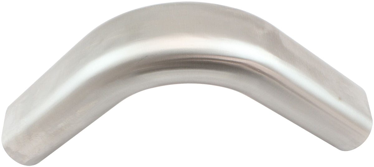 Aeroflow Performance Aeroflow Stainless Steel 3-1/2" Oval Tube, 90 Degree Angle Vertical Pipe - AF9409-3500 SR