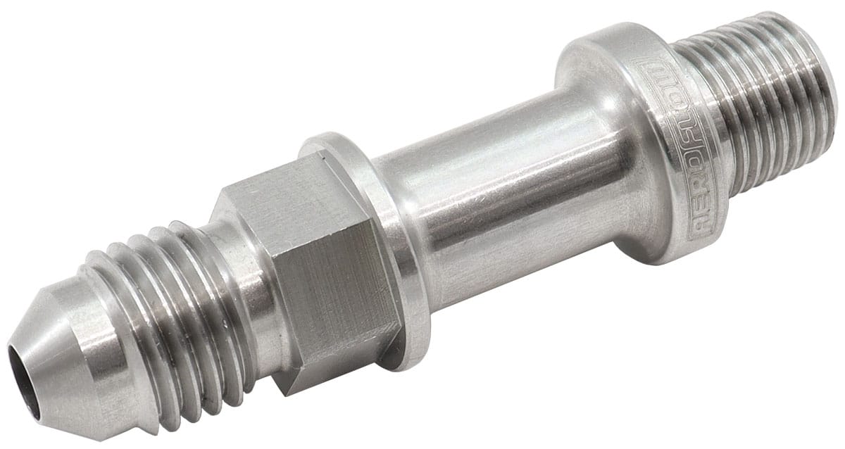 Aeroflow Performance Aeroflow Stainless Steel Extended NPT Male to AN Fitting - AF380-04L SR