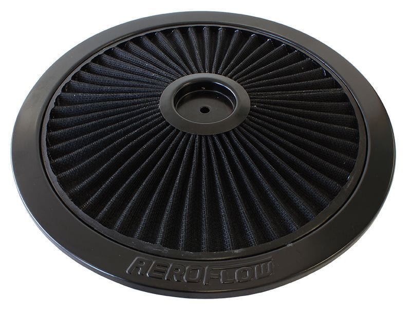 Aeroflow Performance Air Filters AF2251-1401 Black Full Flow Air Filter Top Plate  
14" diameter, black washable cotton element SR