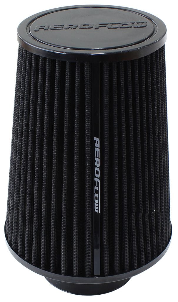 Aeroflow Performance Air Filters AF2711-0910 Universal 3" (76mm) Clamp-On Polyurethane Tapered Pod Filter 
7-1/2" (190mm) High x 6" (153mm) Base O.D x 4.6" (117mm) Top O. D SR