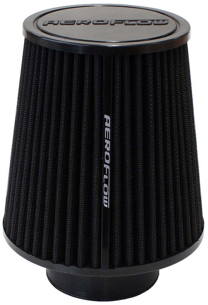 Aeroflow Performance Air Filters AF2711-0930 Universal 3" (76mm) Clamp-On Polyurethane Tapered Pod Filter 
6" (153mm) High x 6" (153mm) Base O.D x 4.6" (117mm) Top O.D SR