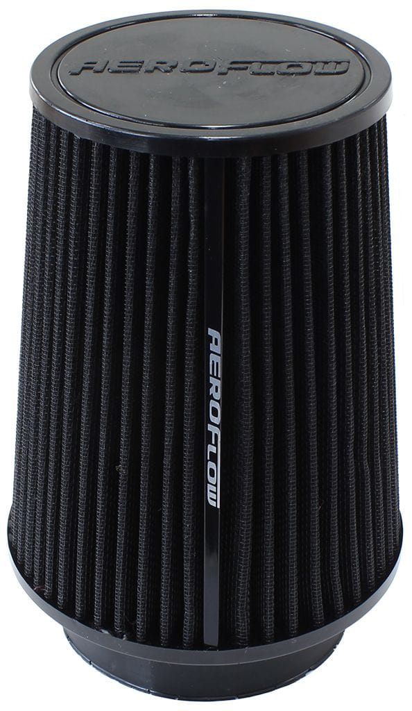 Aeroflow Performance Air Filters AF2711-1015 Universal 4" (102mm) Clamp-On Polyurethane Tapered Pod Filter 
7.3" (185mm) High x 5.9" (150mm) Base O.D x 4.6" (117mm) Top O.D SR