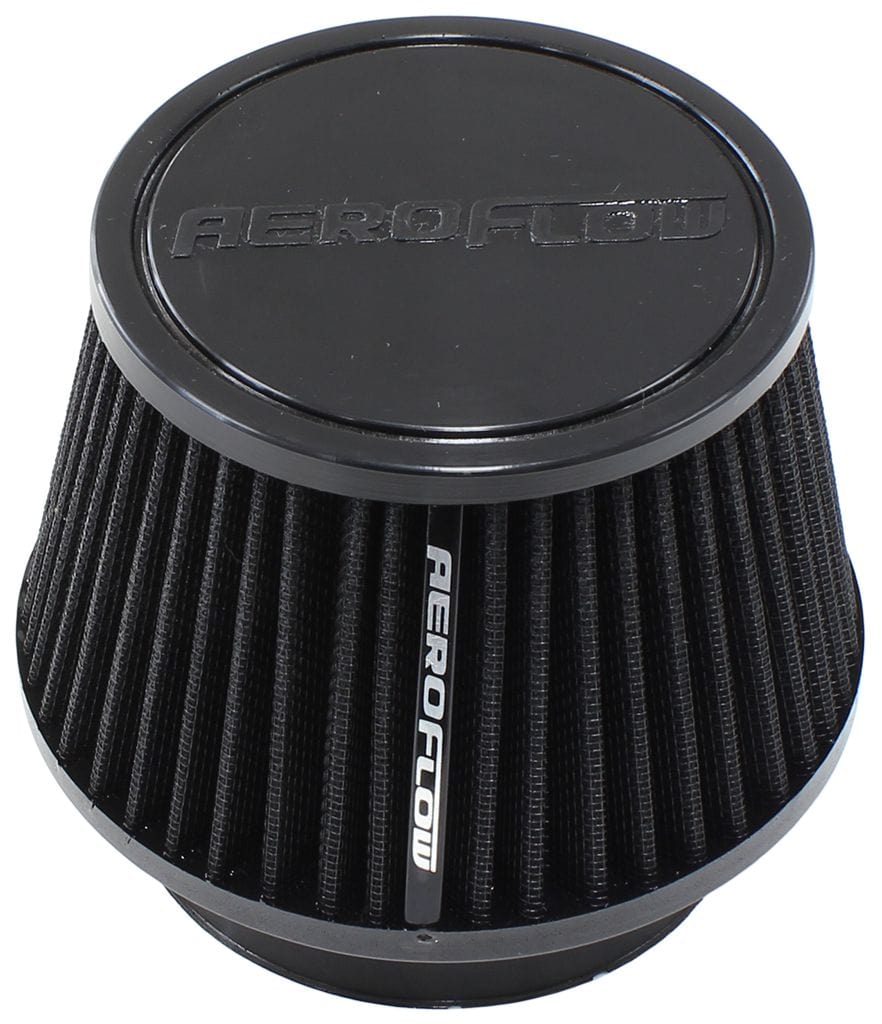 Aeroflow Performance Air Filters AF2711-2510 Universal 4" (102mm) Clamp-On Polyurethane Tapered Pod Filter 
3-1/2" (90mm) High x 5.9" (150mm) Base O.D x 4.6" (117mm) Top O.D SR