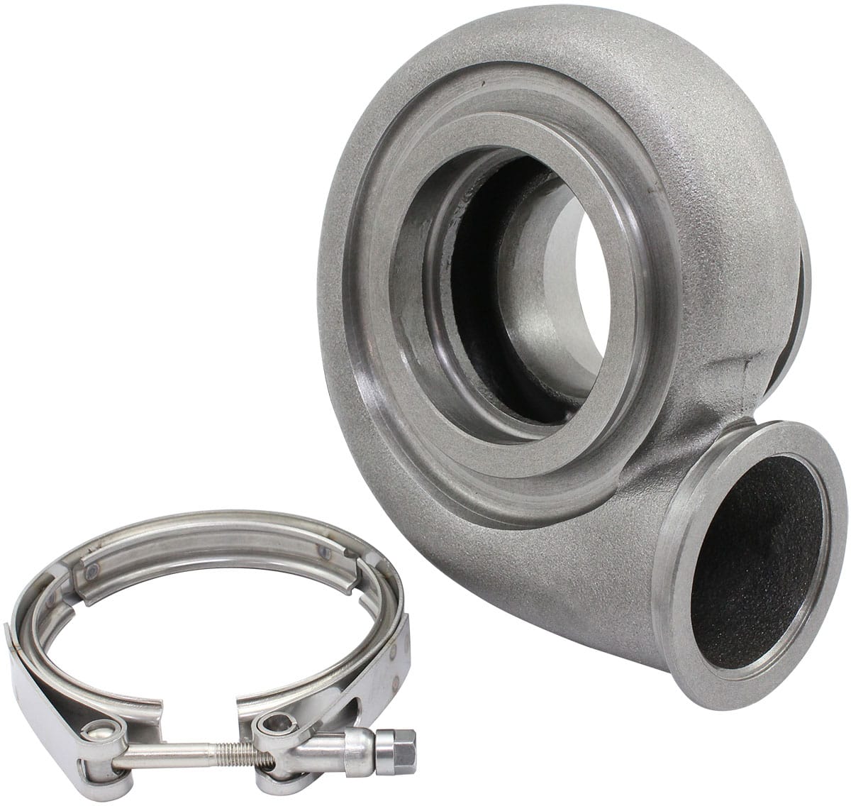 Aeroflow Performance Boosted 1.21 A/R Dual V-Band Turbo Exhaust Housing, Suits Boosted 6862 & 6262 Turbochargers SR