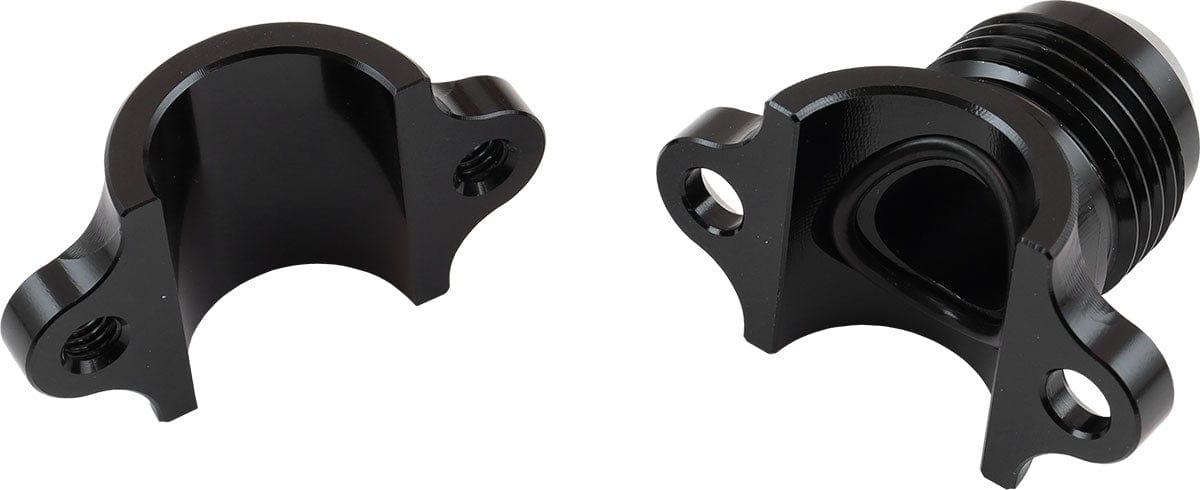 Aeroflow Performance CLAMP ON 3/8" HARD LINE TO -6 (AF107-06-06BLK) SR