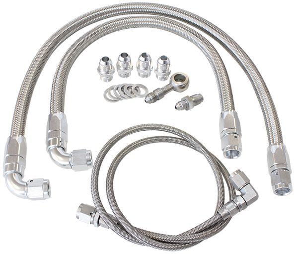Aeroflow Performance CLEARANCE Aeroflow Turbo Oil & Water Feed Line Kit AF30-1002 SR