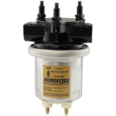Aeroflow Performance Compact Gold 72 GPH Electric Fuel Pump 6-8 psi Aeroflow Compact Gold 72 GPH Electric Fuel Pump 6-8 psi AF49-1066 SR
