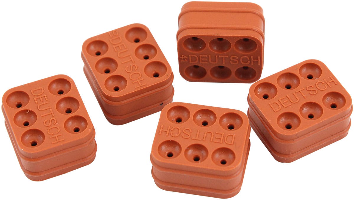 Aeroflow Performance Electrical Aeroflow Replacement 6 Pin WeatherTight DTM Wire Seal AF49-9143 SR