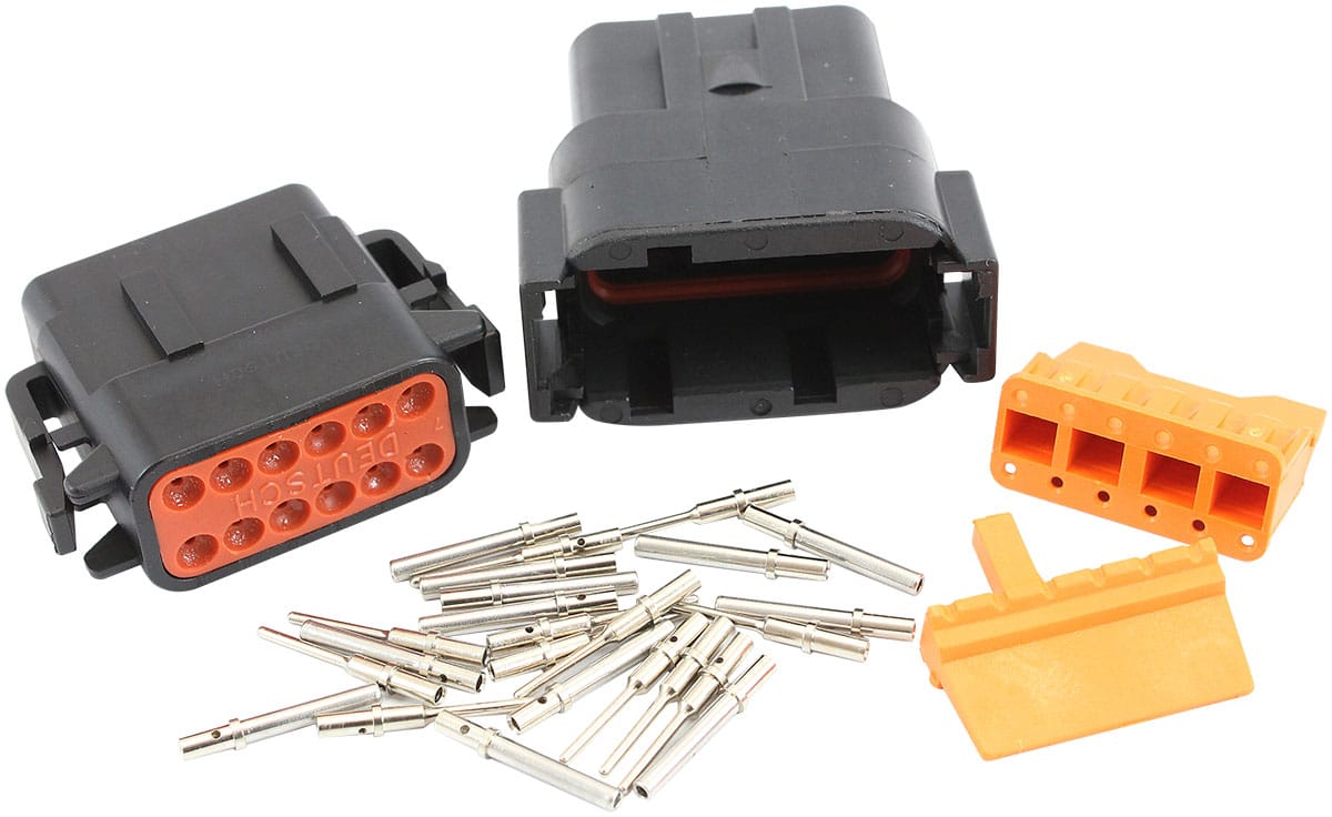 Aeroflow Performance Electrical Aeroflow WeatherTight DTM 12 Pin Connector AF49-9112 SR