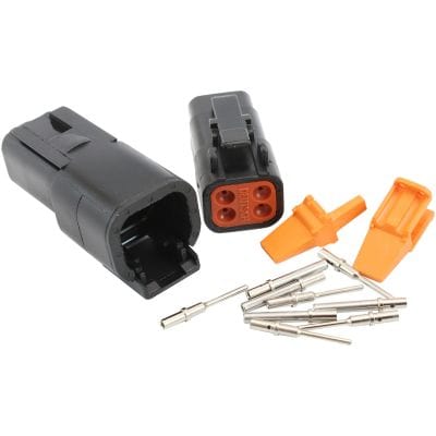 Aeroflow Performance Electrical Aeroflow WeatherTight DTM 4 PinConnector AF49-9104 SR