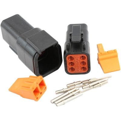Aeroflow Performance Electrical Aeroflow WeatherTight DTM 6 PinConnector AF49-9106 SR