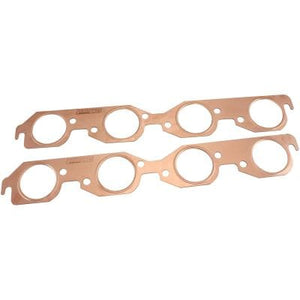 Aeroflow Big Block Chevy Round Port Copper Embossed Exhaust Gaskets AF1854-1304